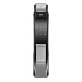 Врезной биометрический push and pull замок Samsung SHS-P718XBK Black (SHS-P910)
